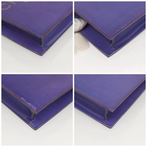 CHANEL Hologram Chain Shoulder Bag Vinyl Purple CC Auth 128454V - Picture 16 of 16